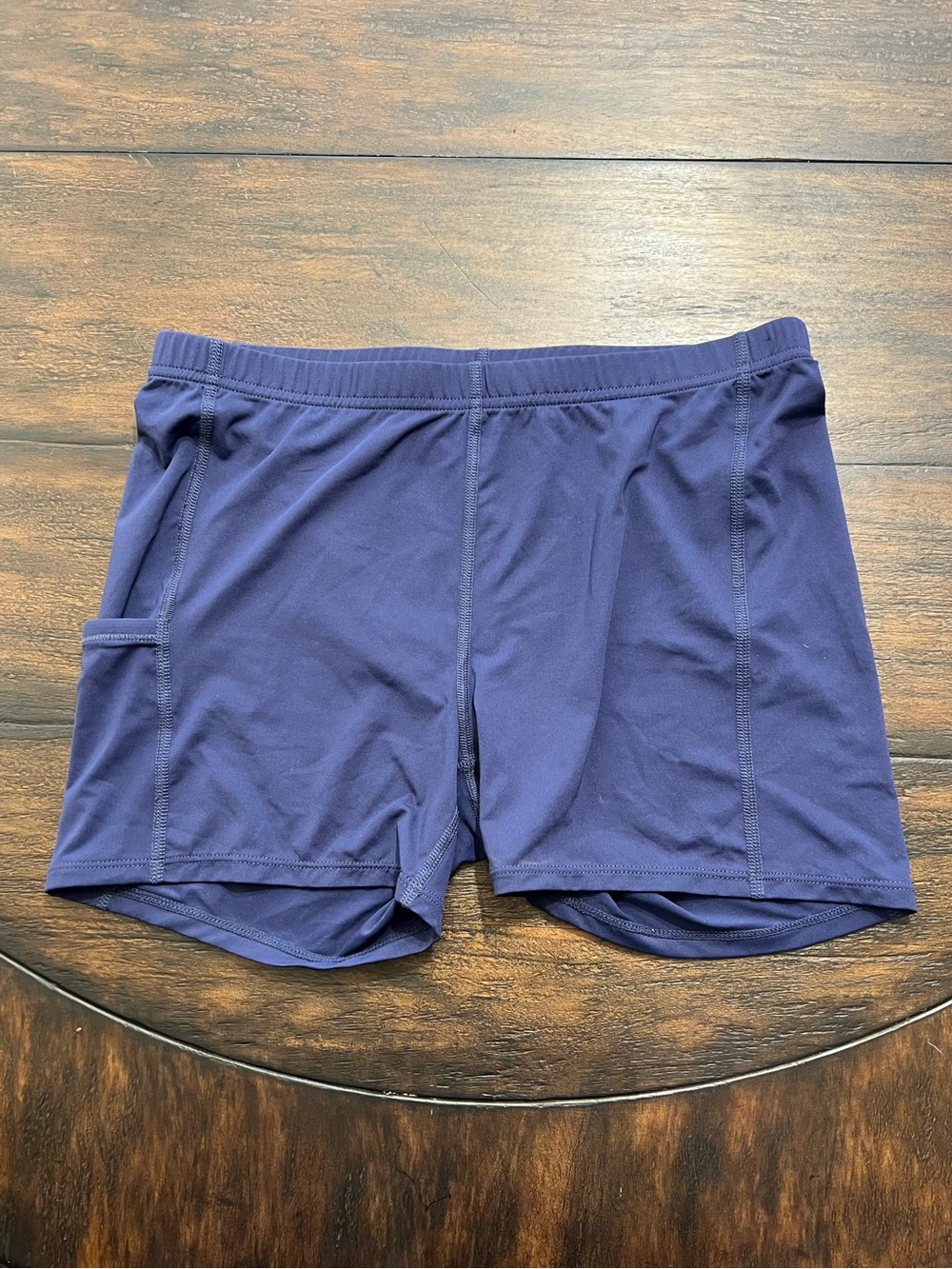 Lilly Pulitzer Luxletic Meryl Bike Shorts Navy Active Tennis Pockets NWT Small